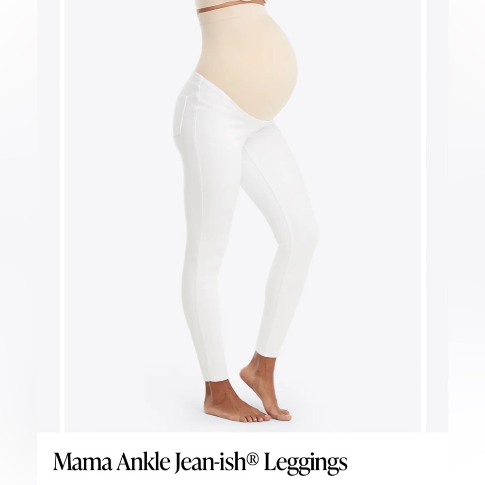 Mama Ankle Jean-Ish® Leggings
Color: white